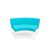 Sea-Breeze - Curved Lounge Chair - Turquoise Sea-Breeze - Curved Lounge Chair - Turquoise