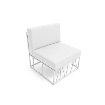 Modular Lounger Chair - White