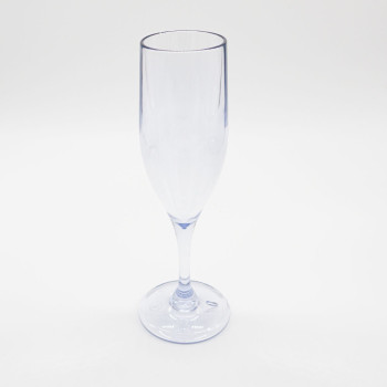 Clear Plastic Champagne Flute