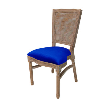 Louis Cane Back Chair (Square) Color Cushions