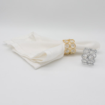 Double Crystal Napkin Ring