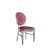 CHANDELLE® CHAIR SILVER - CUSHION RASPBERRY CHANDELLE® CHAIR SILVER - CUSHION RASPBERRY