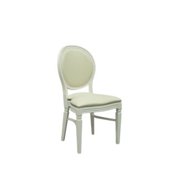 CHANDELLE® CHAIR WHITE - CUSHION IVORY