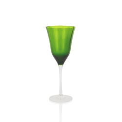 Solid Forest Green Wine Glass