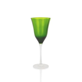 Solid Forest Green Wine Glass