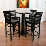 Black Skala bar stool with slatted back and square seat, classic high seating for event bars, lounges, and cocktail receptions