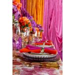 Geo amber wine goblet with faceted bowl and stem, modern event glassware for weddings, dinners, and bar service, rack of 16.