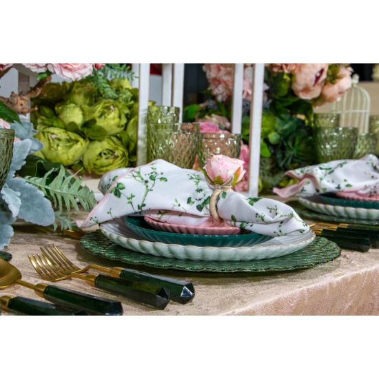 Capri olive green champagne flute with textured diamond pattern and short stem, elegant event glassware for weddings and toasts, rack of 36.