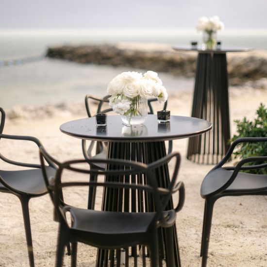 Bohemian Highboy Table Black