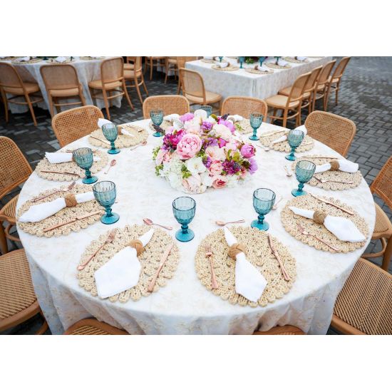 “Natural wood Broadway chair with slatted vertical back and plain wooden seat, stylish guest seating for weddings and banquets.”