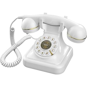Audio Guest Book Wedding Phone (White)