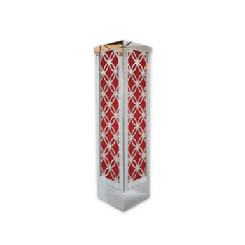 Reflection Column 8' Circle (Laser Cut Silver) Red