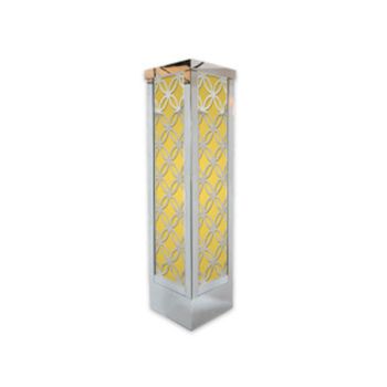Reflection Column 8' Circle (Laser Cut Silver) Yellow