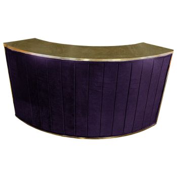 Blackout Reflection Curved Bar (Gold-Eggplant)