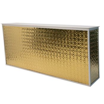 Reflection Bar 8' Pinwheel (White with Gold)