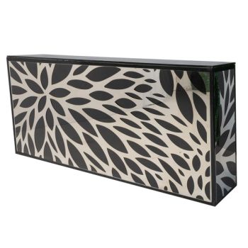 Reflection Bar 8' Sunflowers (Black with Silver)