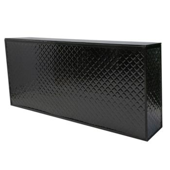 Reflection Bar 8' Tufted Pillow (Black with Black)