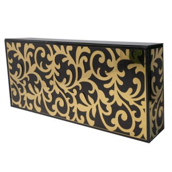 Reflection Bar 8' Vines (Black with Gold)
