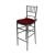 Chiavari Barstool Silver Resin Cushion Brick