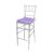 Chiavari Barstool Clear Resin Cushion Lilac