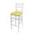Chiavari Barstool Clear Resin Cushion Yellow