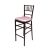 Chiavari Barstool Mahogany Resin Cushion Light Pink