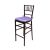 Chiavari Barstool Mahogany Resin Cushion Lilac