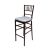 Chiavari Barstool Mahogany Resin Cushion Silver