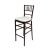 Chiavari Barstool Mahogany Resin Cushion White