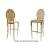 Fleur-de-lis Barstool Gold Chusion Champagne
