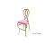 Halexandria Barstool Gold Cushion Light Pink