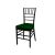 Chiavari Chair Black Cushion Emerald Green