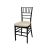 Chiavari Chair Black Cushion Ivory