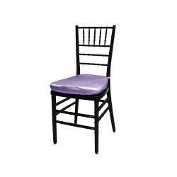Chiavari Chair Black Cushion Lilac