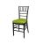 Chiavari Chair Black Cushion Lime Green