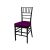 Chiavari Chair Black Cushion Magenta