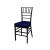 Chiavari Chair Black Cushion Royal Blue
