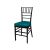 Chiavari Chair Black Cushion Teal