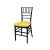 Chiavari Chair Black Cushion Yellow