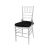 Chiavari Chair Clear Cushion Black
