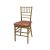 Chiavari Chair Gold Cushion Coral
