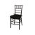 Chiavari Chair Mahogany Cushion Black
