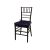 Chiavari Chair Mahogany Cushion Dark Grey
