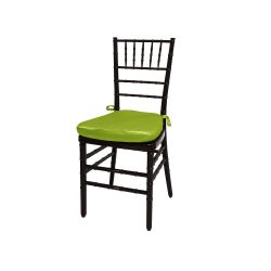 Chiavari Chair Mahogany Cushion Lime Green