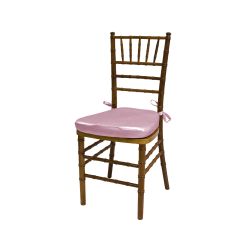 Chiavari Chair Natural Wood Cushion Light Pink