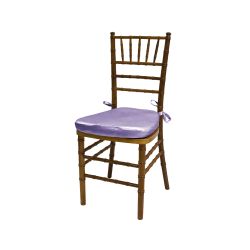 Chiavari Chair Natural Wood Cushion Lilac