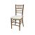 Chiavari Chair Natural Wood Cushion White