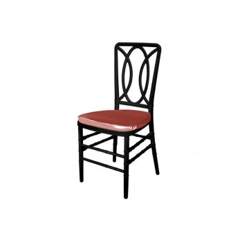 Clash Chair Black Cushion Coral