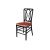 Clash Chair Black Cushion Coral
