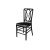 Clash Chair Black Cushion Dark Grey